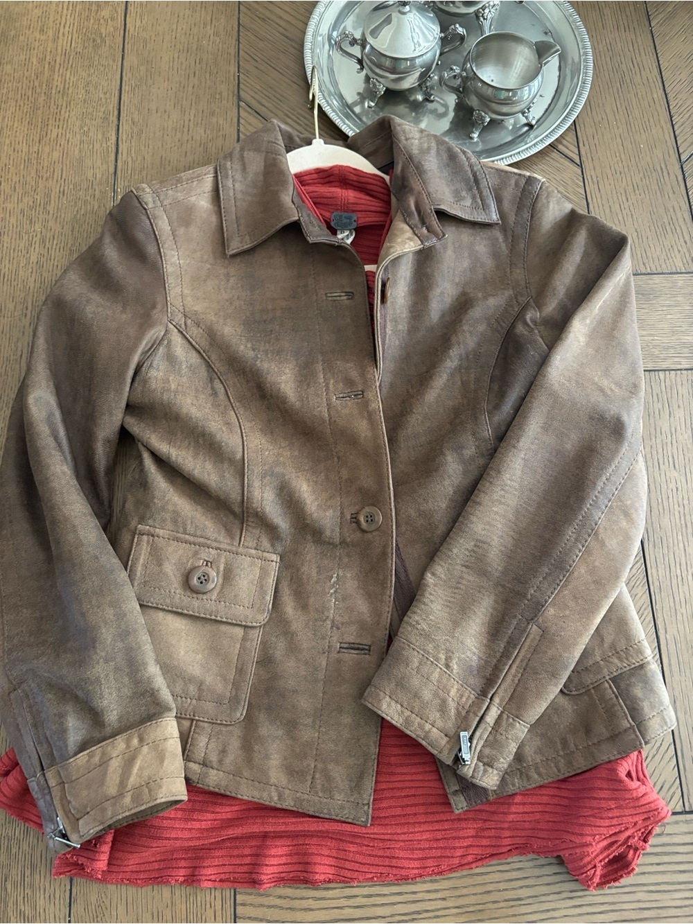 Harold's Brown Distressed Leather Jacket